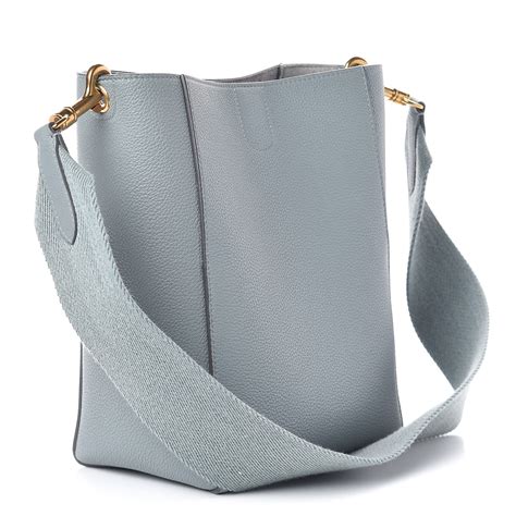 Sangle small bucket bag in soft grained calfskin 